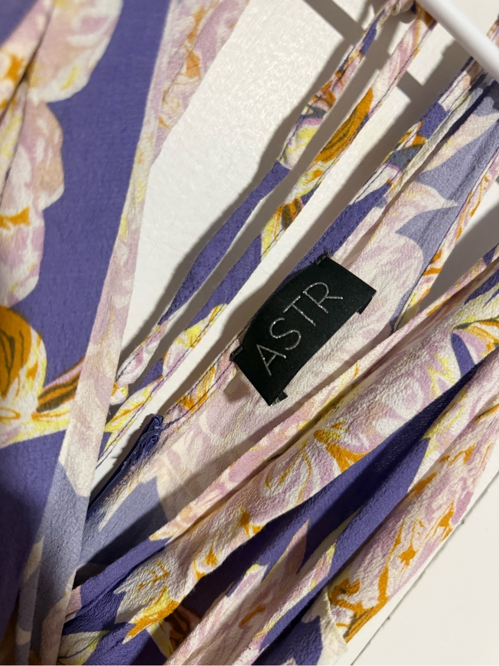 ASTR Pandora Sheath Maxi Dress in Purple Floral - Picture 5 of 5